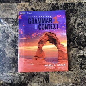 Grammar 1 In Context 6th Edi Sandra N. Elbaum 2017 Student Book Paperback